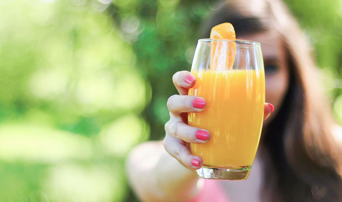 glass of orange juice